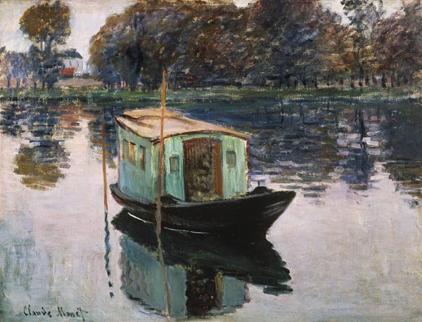  Claude Monet - Un estudio en el bote