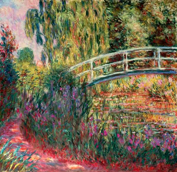  Claude Monet - Puente Japonés en el Jardín de Giverny