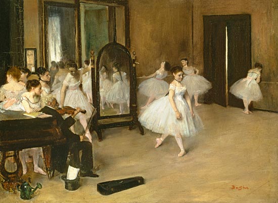  Edgar Degas - Clase de Ballet