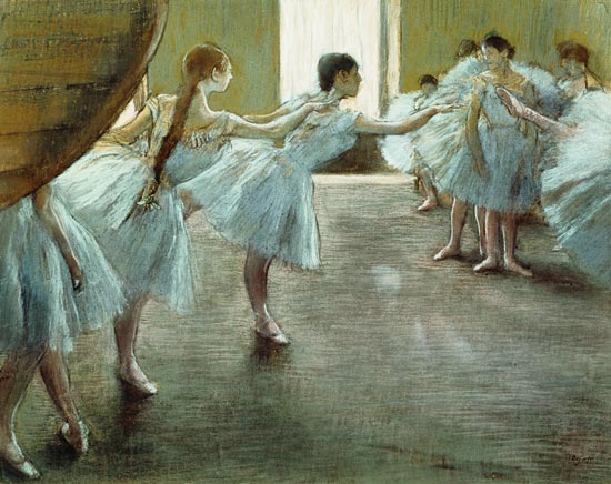  Edgar Degas - Dancers at Rehearsal,