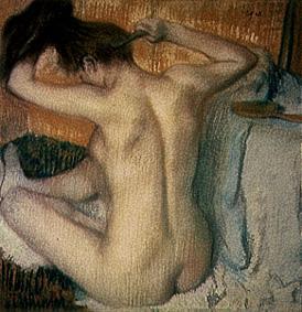  Edgar Degas - Woman at her toilet