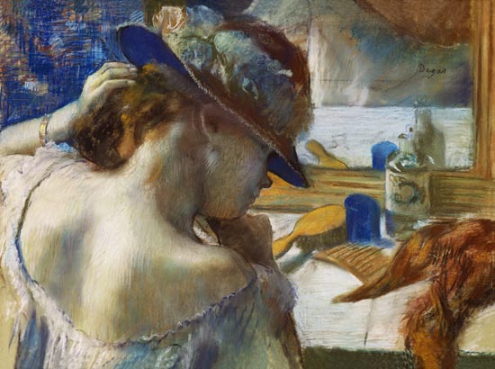  Edgar Degas - In front of the mirror