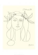 Pablo Picasso - Cabeza de mujer - Poster