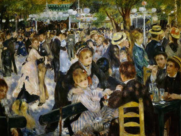  Pierre-Auguste Renoir - Baile en el Moulin de La Galette