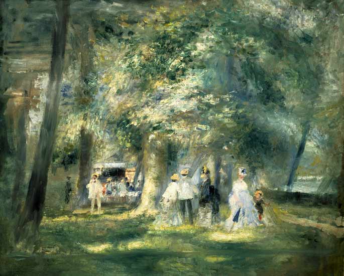  Pierre-Auguste Renoir - En el parque de Saint Cloud