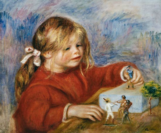  Pierre-Auguste Renoir - The playing Claude Renoir