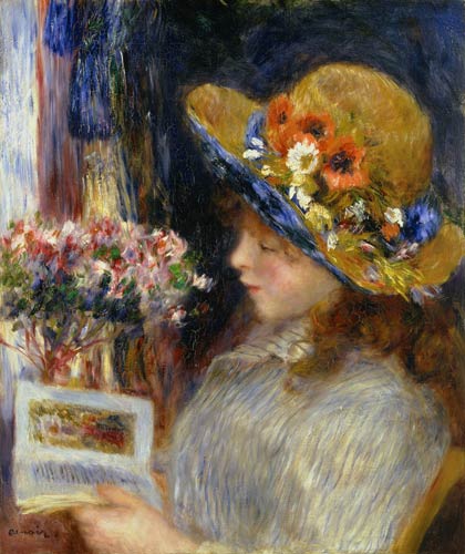  Pierre-Auguste Renoir - Una joven leyendo