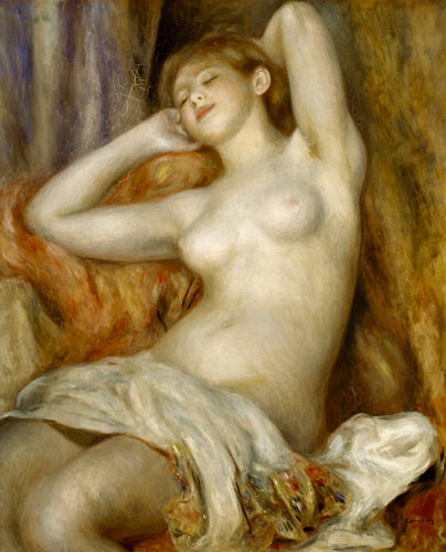  Pierre-Auguste Renoir - La bañista durmiente