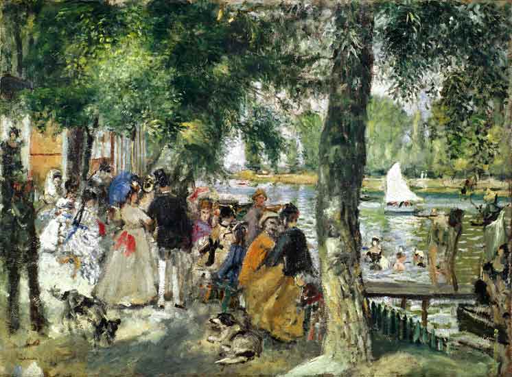  Pierre-Auguste Renoir - Bañándose en el Sena