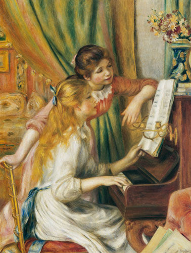  Pierre-Auguste Renoir - Two girls at the piano