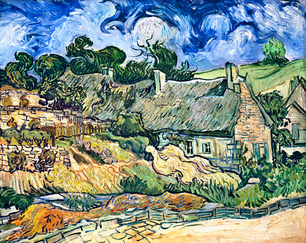 Vincent Van Gogh - Thatched cottages at Cordeville, Auvers-sur-Oise