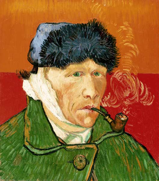  Vincent Van Gogh - Self Portrait with Bandaged Ear and Pipe