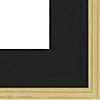 TREND: borde interno hueco, Negro/Oro 10x35mm
