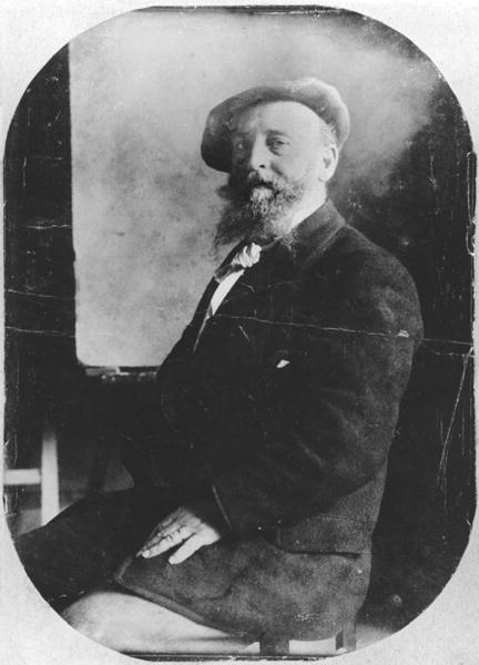 Alfred Sisley (1839-99) c.1895 (b/n foto) - Fotografo francés
