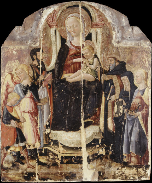 Virgin and Child Enthroned with Saints de Neri di Bicci
