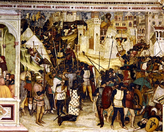 The Battle of Clavigo de Altichiero da Zevio