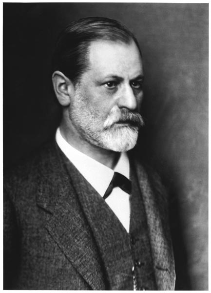 Portrait of Sigmund Freud (1856-1939) c.1900 (b/w photo)  de Austrian Photographer (20th century)