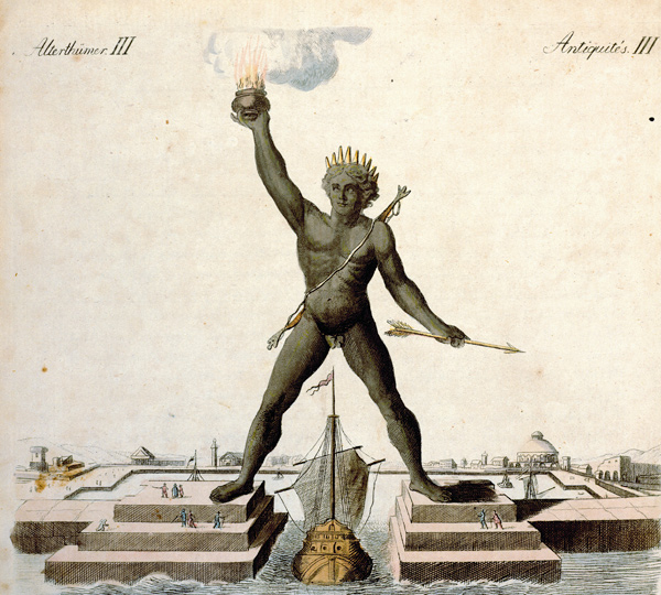 Colossus of Rhodes , from: Bertuch 1792 de Bertuch