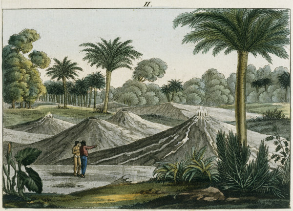 Volcanoes on Turbaco , from Bertuch 1813 de Bertuch