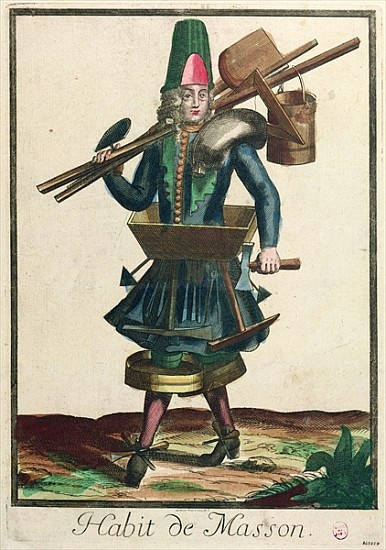 The Mason''s Costume de Bonnart (Family of Engravers)