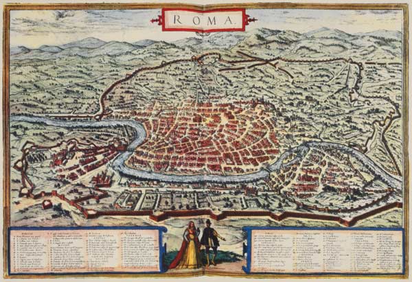 View of Rome de Braun u. Hogenberg