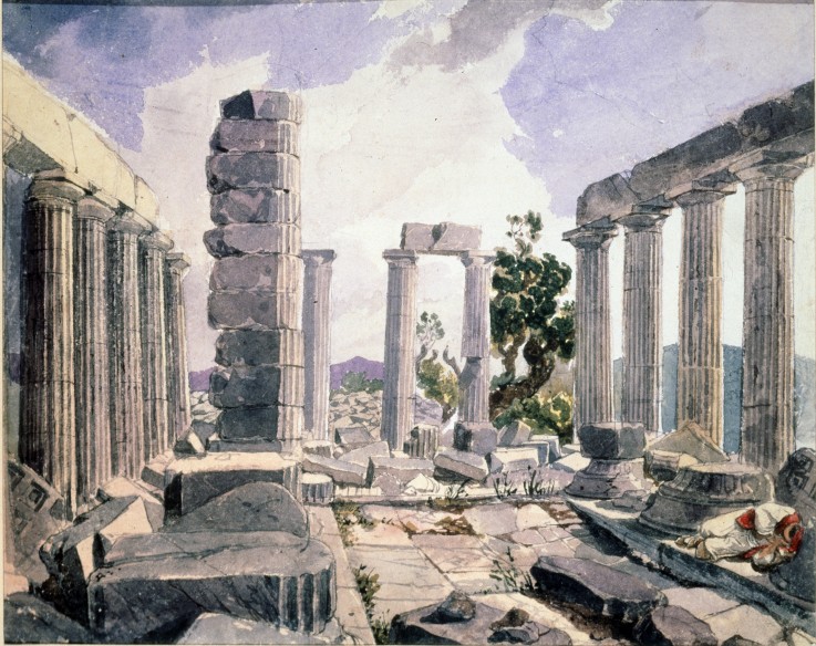 The temple of Apollo Epicurios at Phigalia de Brüllow