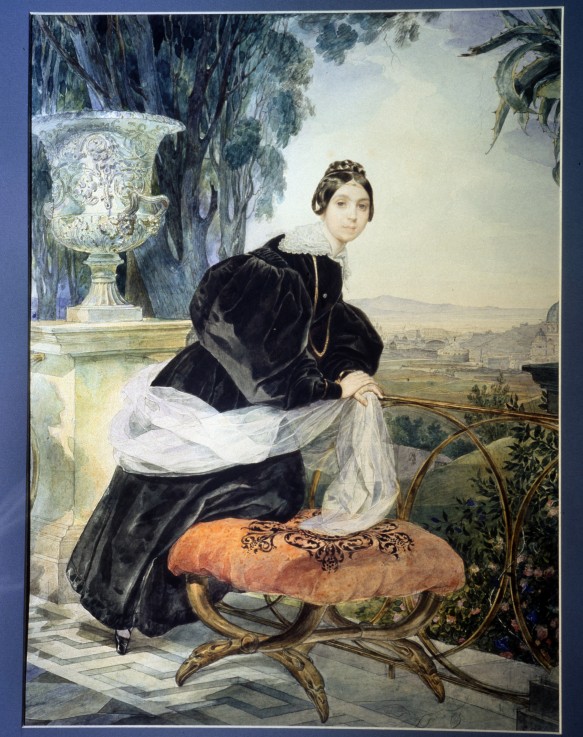 Portrait of Grand Duchess Elisabeth Saltykova (1802-1863) de Brüllow