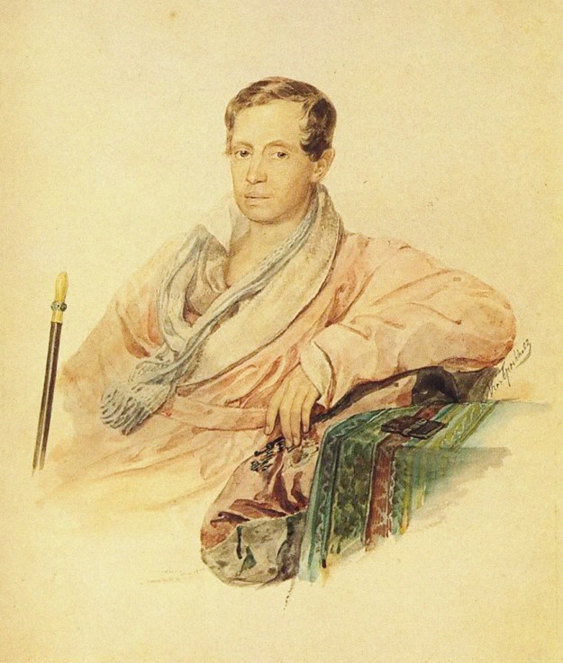 Portrait of the Diplomat Sergey I. Turgenev (1792-1827) de Brüllow