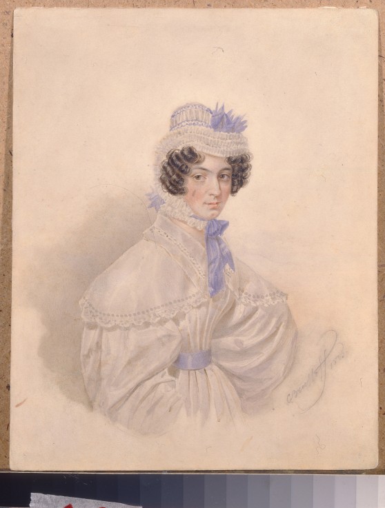 Portrait of Anna Borisovna Bakunina (1802-1835) de Brüllow