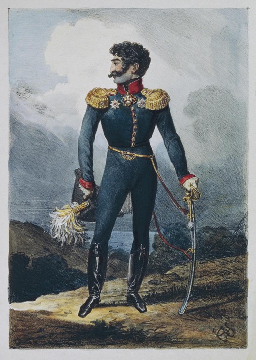 Portrait of Prince Valerian Grigoryevich Madatov (1782-1829) de Brüllow