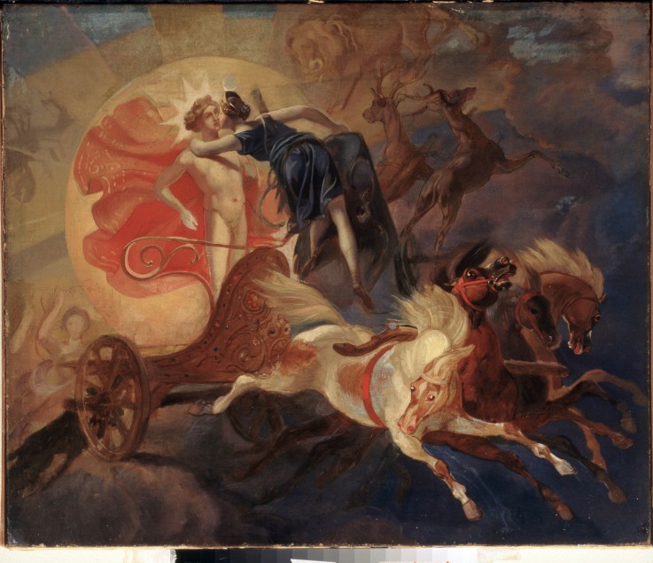 Eclipse of the sun (Diana's Farewell to Apollo) de Brüllow