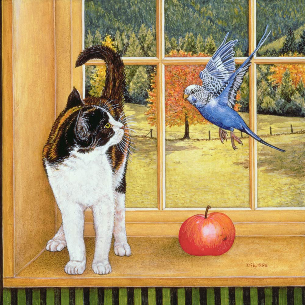 Bird-Watching, 1996 (acrylic on panel)  de Ditz 
