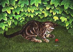 The Strawberry-Kitten, 1996 (acrylic on panel) 