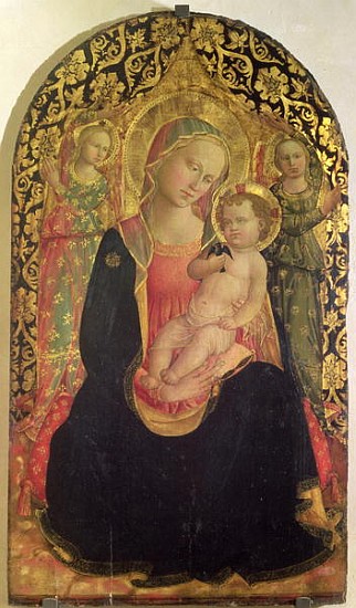 Madonna of Humility with two angels de Domenico di Michelino