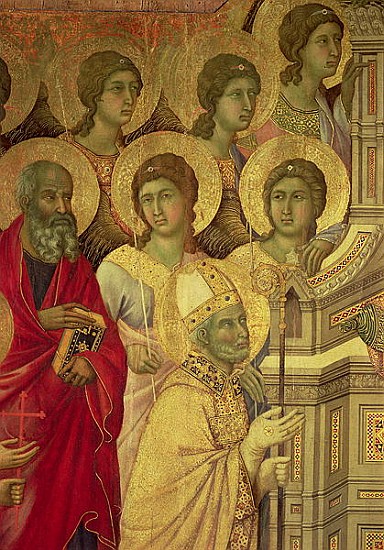 Maesta: Saints, (detail), 1308-11 de Duccio di Buoninsegna