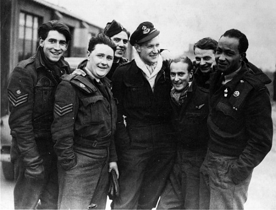 A Lancaster Bomber Crew de English Photographer