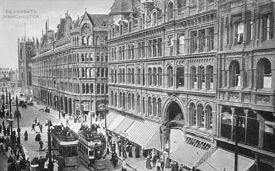 Deansgate, Manchester, c.1910 de English Photographer
