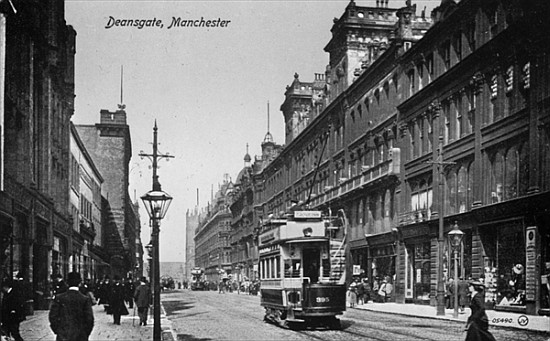 Deansgate, Manchester, c.1910 de English Photographer