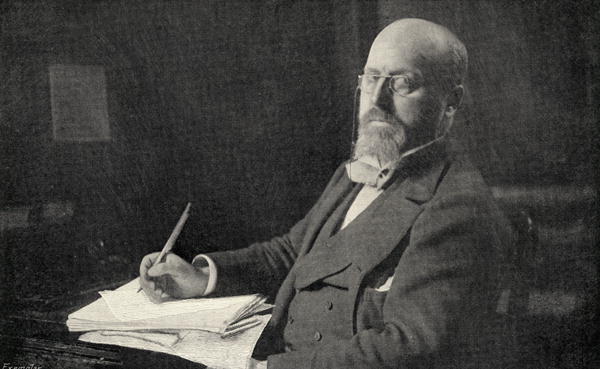 Henry James (1843-1916) in his study (b/w photo)  de English Photographer