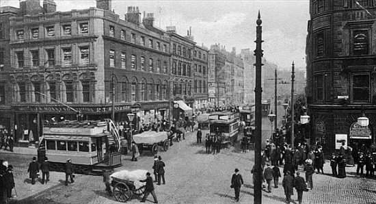 Market Street, Manchester, c.1910 de English Photographer