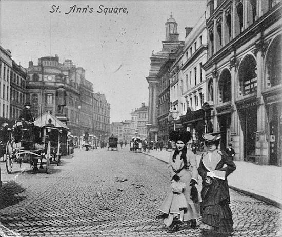 St. Ann''s Square, Manchester, c.1910 de English Photographer