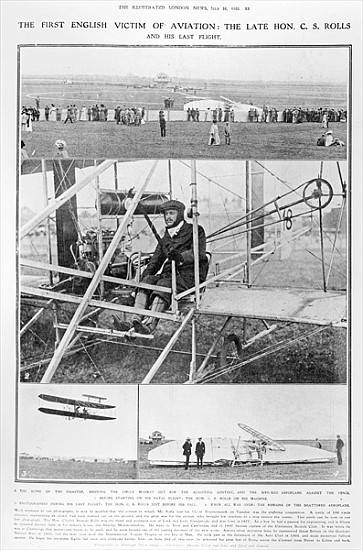 The first English victim of aviation: the Late Hon. C.S. Rolls, and his last flight, from The Illust de English Photographer