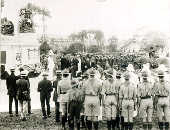 Unveiling of War Memorial, Port of Spain, Trinidad, c.1920 de English Photographer