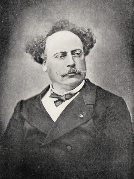 Alexandre Dumas Fils (1824-95) (b/w photo)  de French Photographer