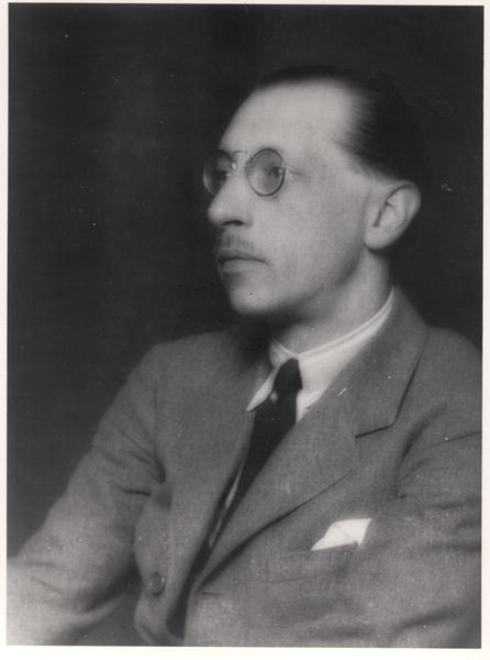Igor Stravinsky (1882-1971) (b/w photo)  de French Photographer