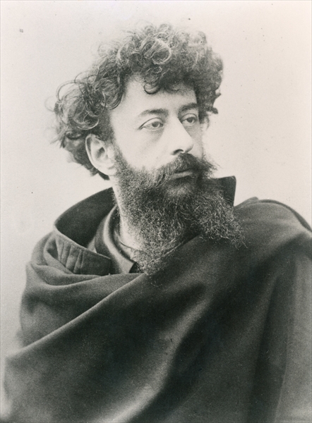 Joseph Peladan (1858-1918) (b/w photo)  de French Photographer
