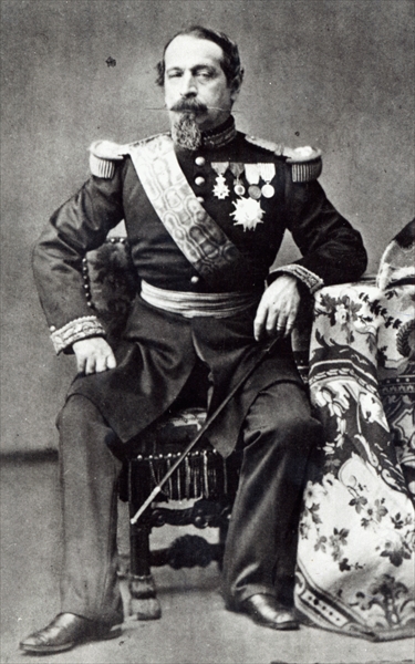 Napoleon III, 1860-70 (b/w photo)  de French Photographer