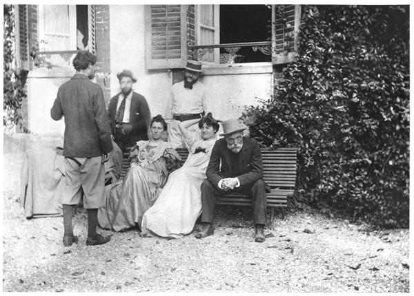 The day after the funeral of Stephane Mallarme (1842-98) September 1898 (b/w photo)  de French Photographer
