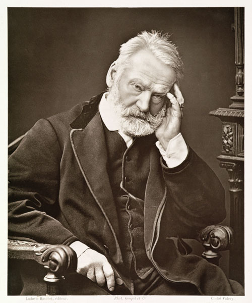 Victor Hugo (1802-85), from ''Galerie Contemporaine'', c.1874-78 (b/w photo)  de French Photographer