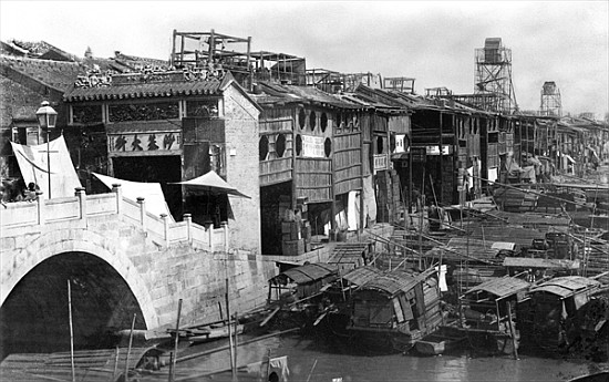 View of Canton, China, c.1900 de French Photographer